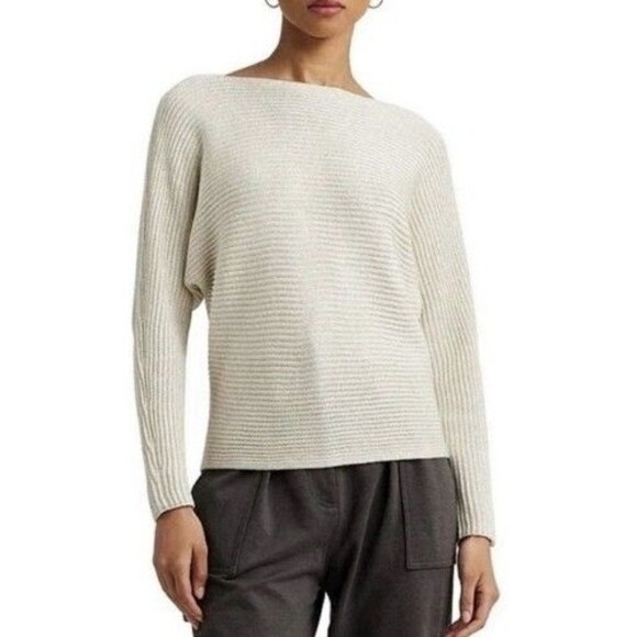 NWT Ralph Lauren Black Label Metallic BoatNeck Sweater Women Plus Size 3X - Picture 13 of 14